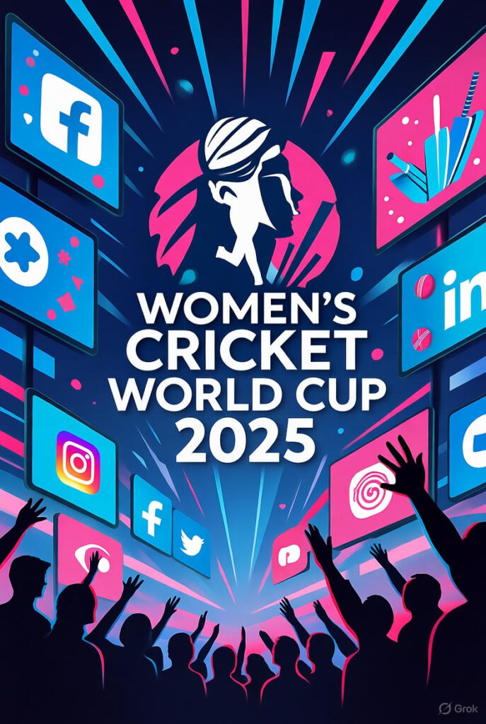 Image showing woman's cricket world cup 2025 in the digital media